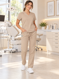 Set Scrub Mod. Benidorm Beige – vista frontale