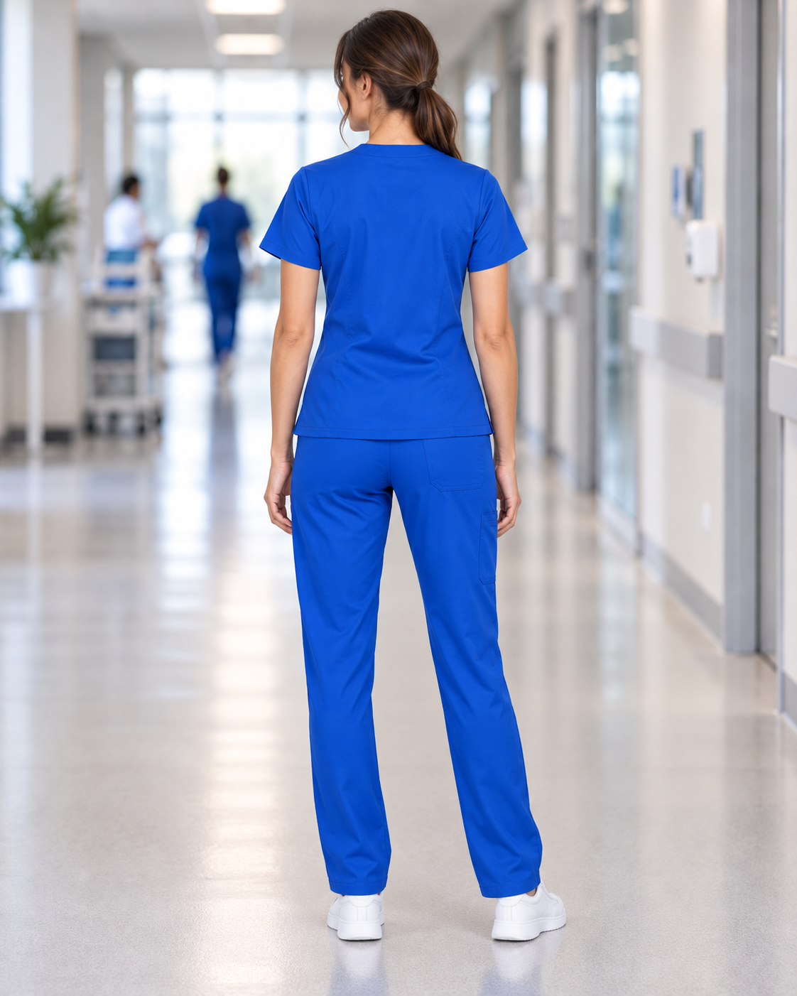 Set Scrub Mod. Benidorm Blu Royal – vista posteriore