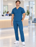 Set Scrub Mod. Benidorm Verde Ottanio – vista frontale
