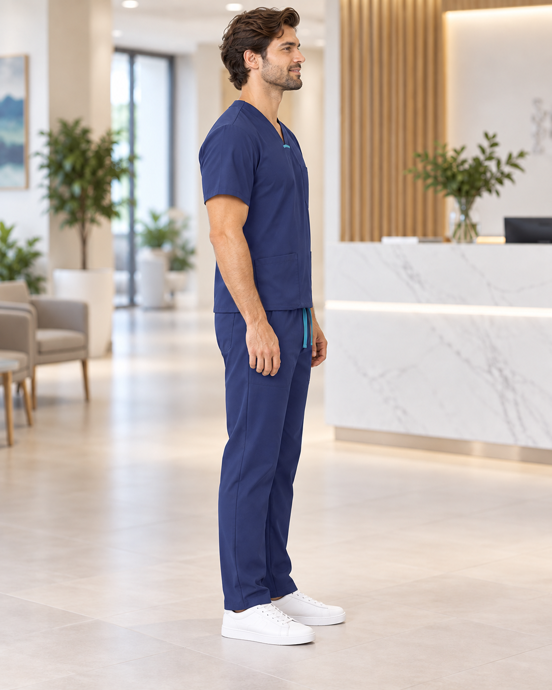 Set Scrub Ibiza Blu Navy – vista ambientata