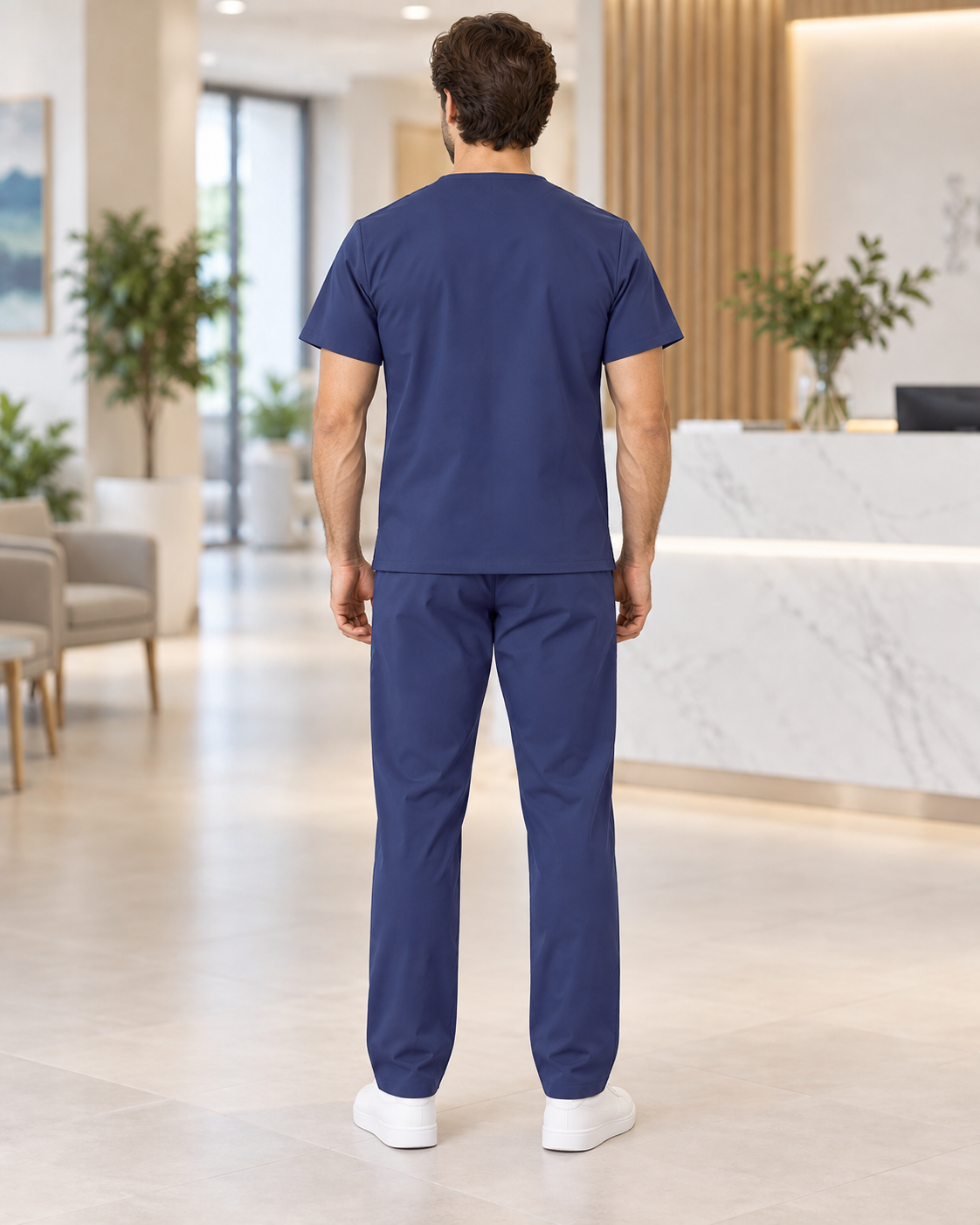 Set Scrub Ibiza Blu Navy – vista posteriore
