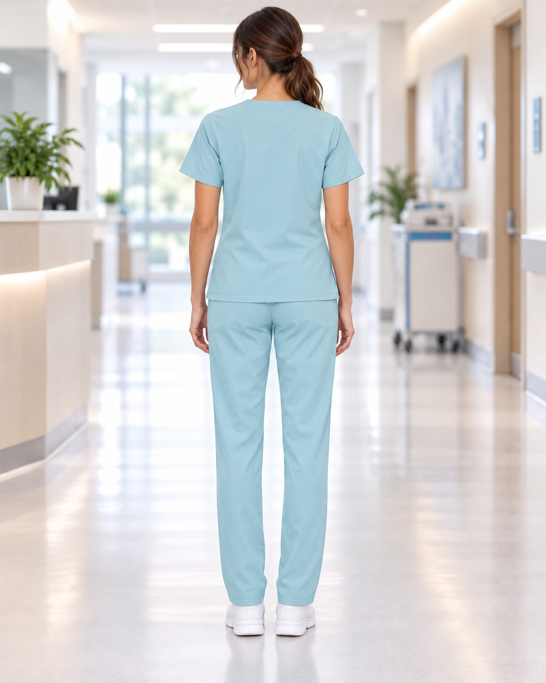 Set Scrub Ibiza Verde Acqua – vista posteriore