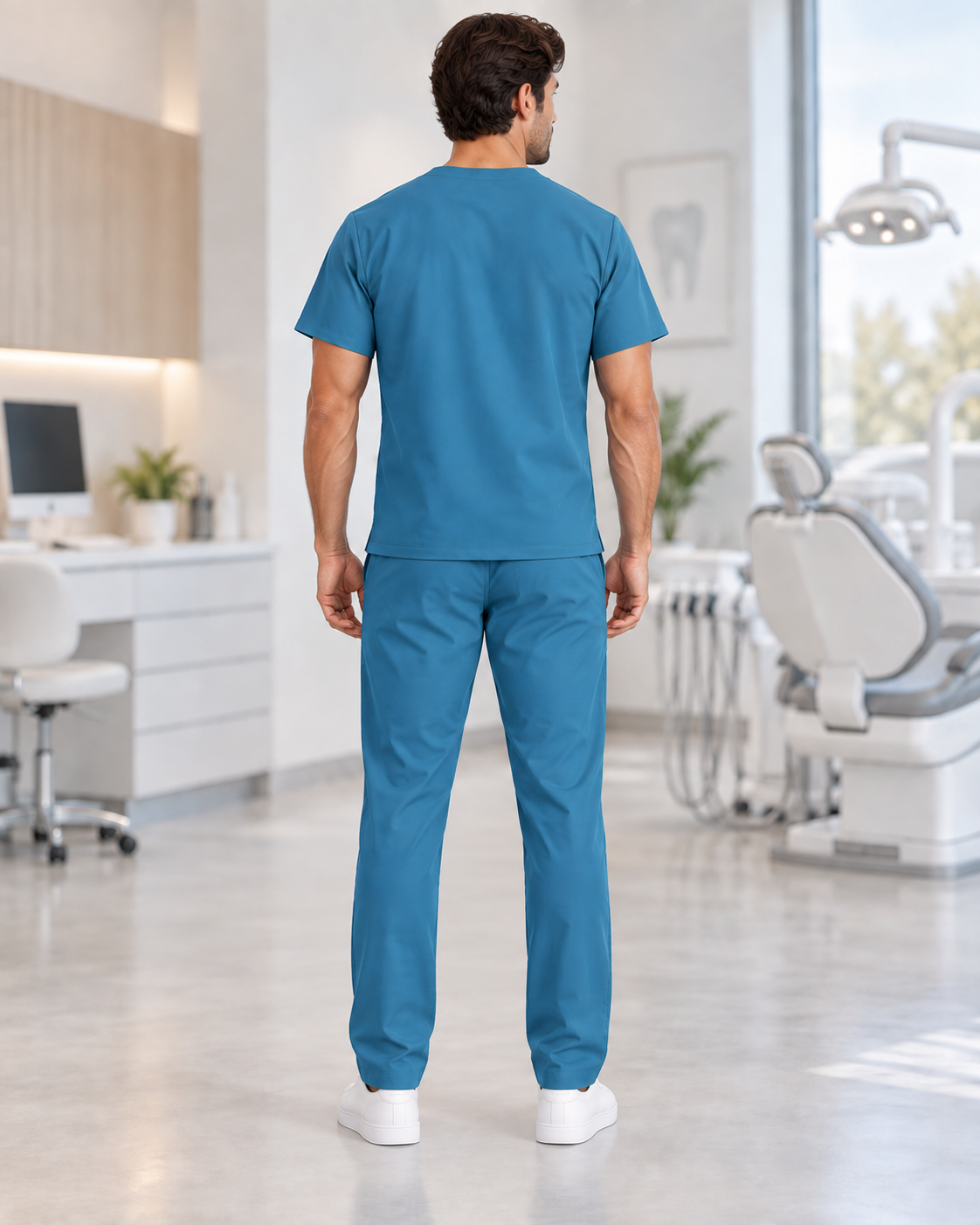 Set Scrub Ibiza Verde Ottanio – vista posteriore